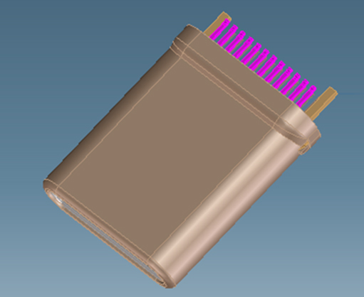 USB C TYPE 夹板式3.0-拉伸壳